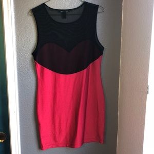 Heart Shaped Chest Mini Dress